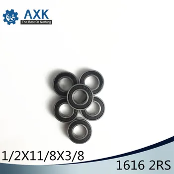 

1616 2RS ABEC-1 (10PCS) 1/2"x1 1/8"x3/8" inch Ball Bearings 12.7mm x 28.575mm x 9.525mm 1616RS