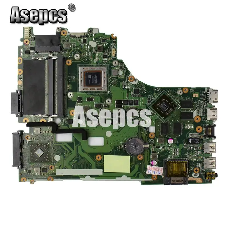 Asepcs X550ZA Материнская плата ноутбука для ASUS X550ZA X550ZE X550Z X550 K550Z X555Z VM590Z тест оригинальная материнская плата A10-7400P LVDS GM