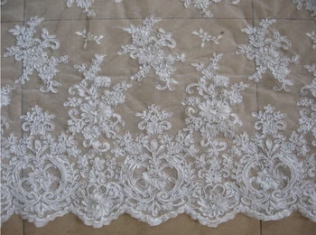 

New Design French Lace Fabric,Bridal French lace Chantilly Lace Fabric retail