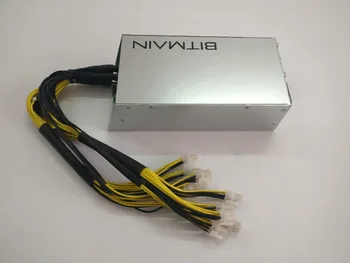 Used BITMAIN APW3 1600W BTC LTC DASH ETH Miner Power Supply For ANTMINER S9 S9i S9j T9+ Z9 Mini DR3 L3+ E3 X3 A9 Baikal X10 PSU 1