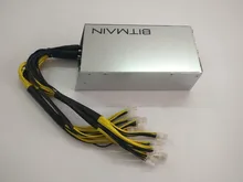 Б/у блок питания BITMAIN APW3 1600 Вт для майнинга ANTMINER S9 S9i S9j T9 + Z9 Mini DR3 L3 + E3 X3 A9 Baikal X10