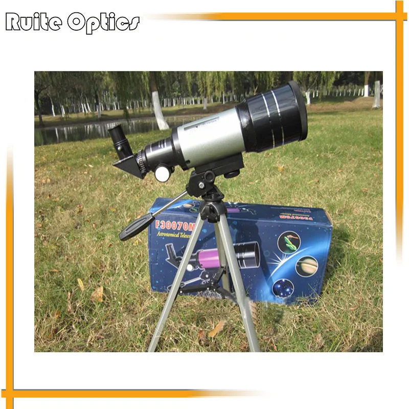 Space Astronomical Monocular Telescope Teleskop Astronomic Professional Refractive Tripod HD Spotting Scope 300/70mm Telescopio