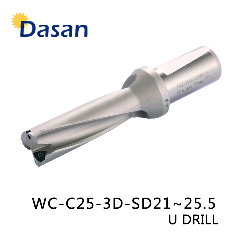 WC03-XP25-16-3D 16mm U drill indexable drill For WCMX0302 CNC U drill insert