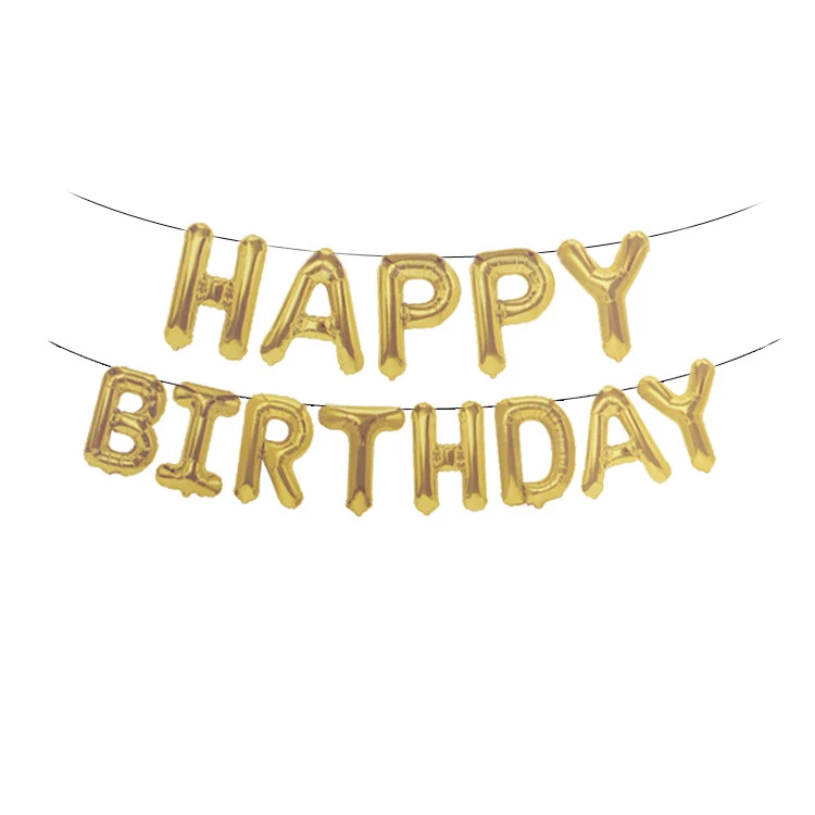 13 шт./компл. 16 дюймов буквы с днем рождения воздушные шары с днем День рождения украшения Детские воздушные шарики с алфавитом Baby Shower поставки