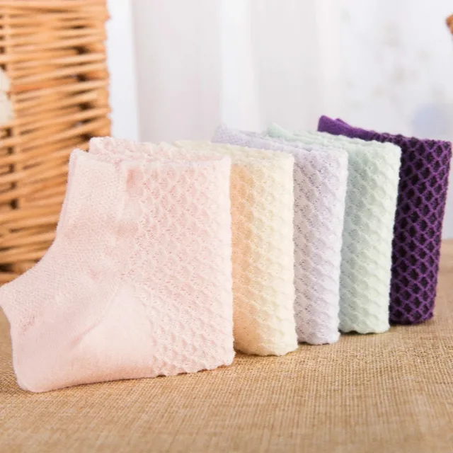 2018 New Fashion Grid short socks Pier Polo Spring And Summer Ladies Cotton Boat Socks Solid Color women compression sock