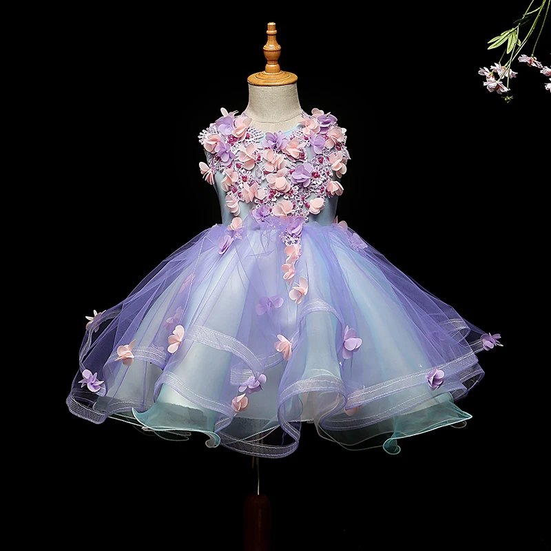 Beading Floral Kids Pageant Dress for Birthday Prom Party V-neck Ball Gown Flower Girl Dresses for Wedding Girls Princess Dress Beading Floral Kids Pageant Dress for Birthday Prom Party V-neck Ball Gown Flower Girl Dresses for Wedding Girls Princess Dress
