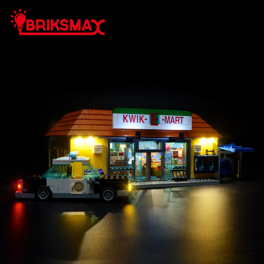 BriksMax Led Light Up Kit для Kwik-E-Mart строительные блоки комплект освещения совместим с 71016(не включает модель