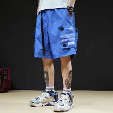 BF Темный Бриз шорты мужские Tide небольшой высокой уличной функции личности волшебный постер карман