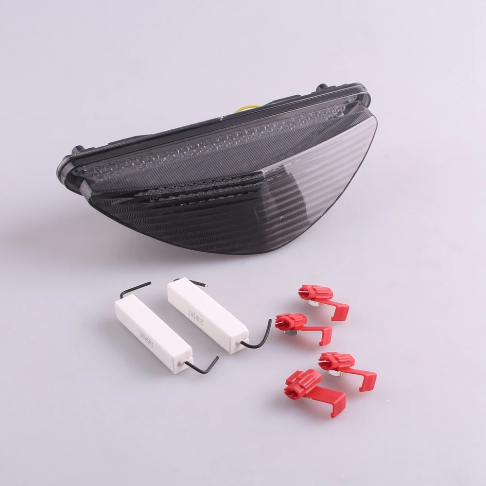 

Motorcycle Integrated LED Rear Tail Brake Light Turn Signal Lamp Taillight For YAMAHA RAIDER 2008-2010 Smoke