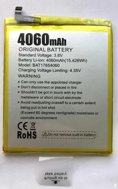 

Original New Doogee Mix 2 Battery 4060mAh Polymer Li-ion 3.8V Batteries For Doogee Mix 2 Phone BAT17654060