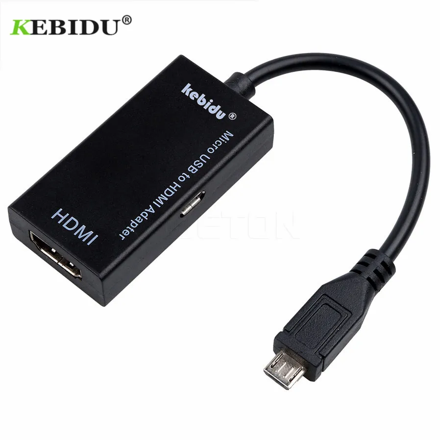 Kebidu Micro USB к HDMI Женский Кабель-адаптер для samsung Galaxy S3 SIII I9300 HDTV F1076 P30