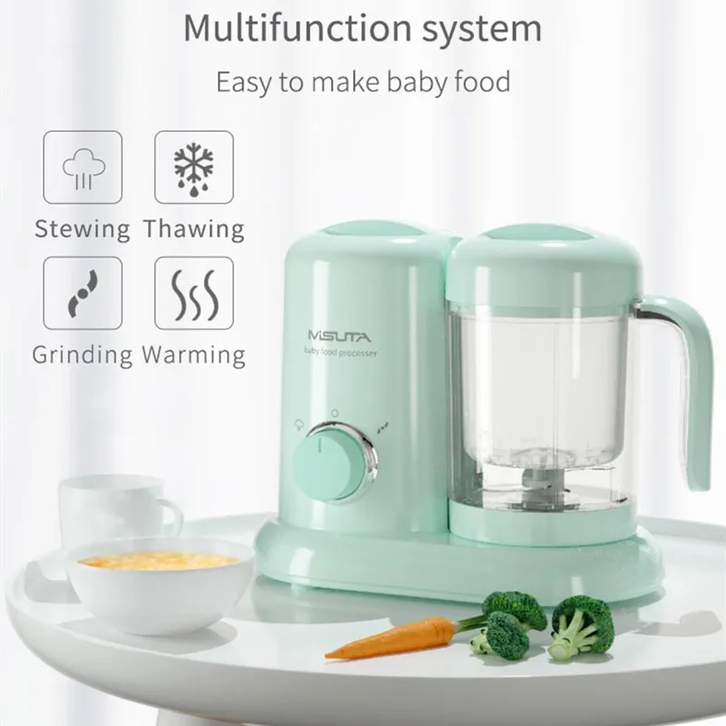 220V Baby Food Maker Child Puree nutritious Food Cooker Baby Food Processor Steaming and Stirring Machine Baby Food Mill