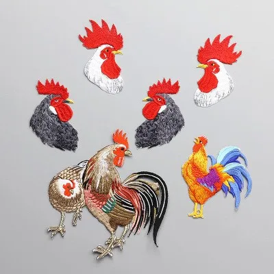 

cook 6pcs/set applique patches for clothing fabric patch sewing iron on patches for clothing parches para la ropa