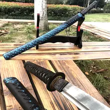 Японский ручной работы Wakizashi Катана накладного монтажа Весна сталь высокая прочность лезвия острые для резки самурая меч коллекции