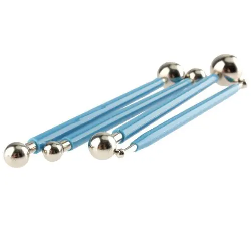 DIY Stainless Steel 8 Size Modelling Tool Ball Clay Plasticine Decoration Tool