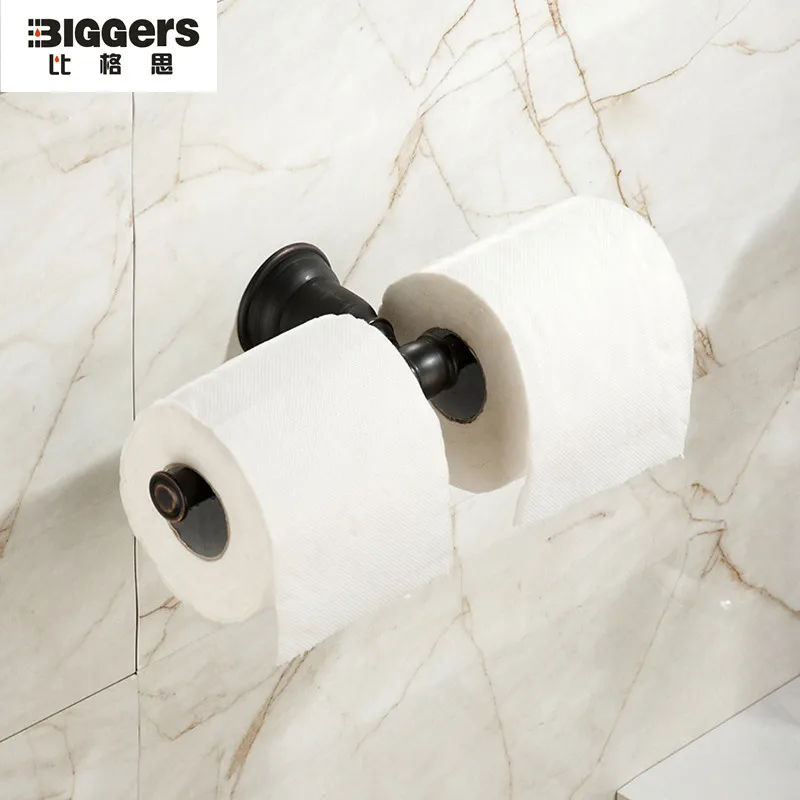 Free Shipping Europe Style Black Bronze Double Toilet Paper Holder Free Shipping Europe Style Black Bronze Double Toilet Paper Holder Tissue Roll 1236 In Holders From Home Improvement On Aliexpress