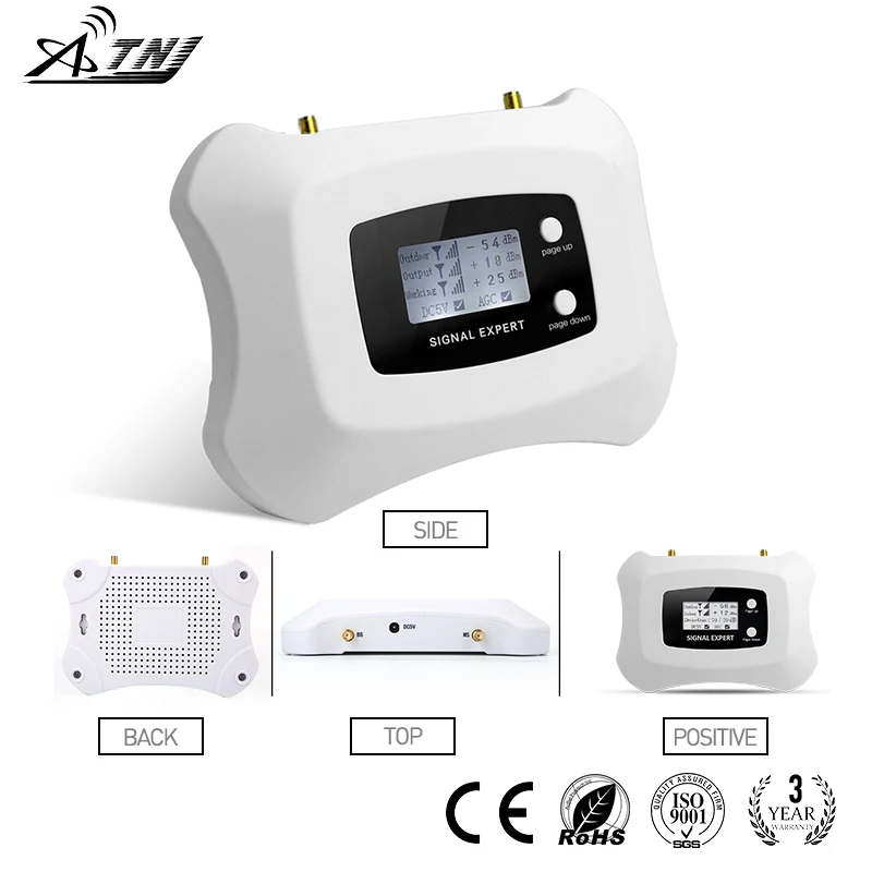 2019 Full Intelligent LCD display 3G 2100MHz signal Repeater cellular signal booster amplifier work for Russia..etc Asia,Europe
