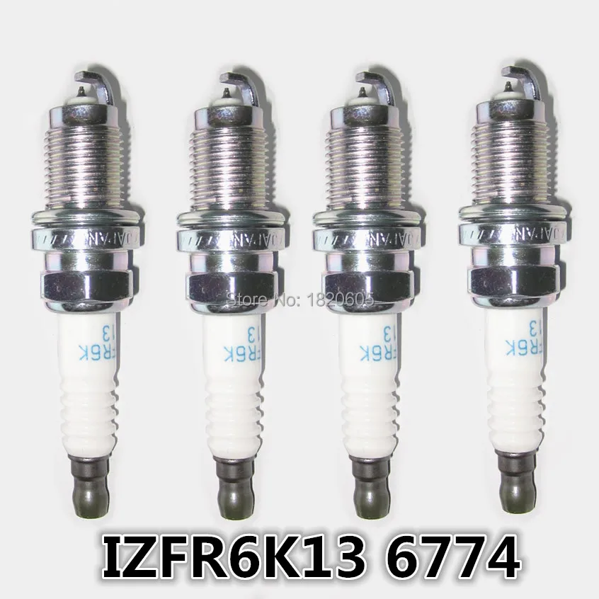 4pcs/lot High Quality Laser Iridium Spark plug For Honda 2003-2007 Accord L4-2.4L FIT 2007 - 2011 L4-1.5L IZFR6K13 6774 4pcs/lot High Quality Laser Iridium Spark plug For Honda 2003-2007 Accord L4-2.4L FIT 2007 - 2011 L4-1.5L IZFR6K13 6774