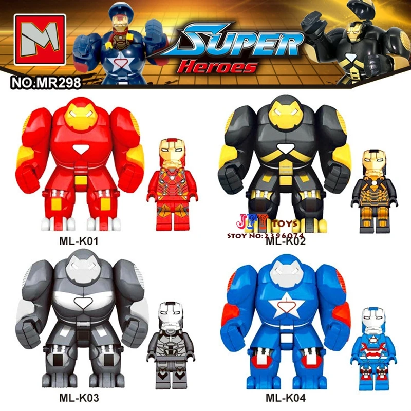 

MR298 Hulk Buster HulkBuster Large Big Iron Man Collection Series building Blocks Kid Gift bricks toys for children juguetes