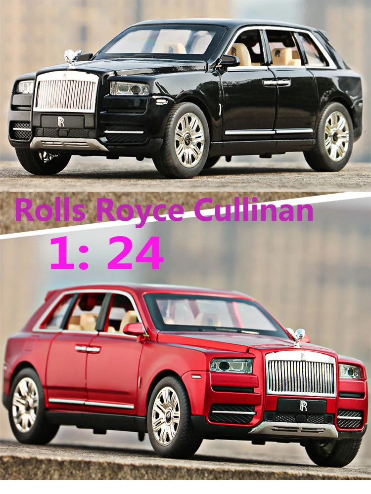 1:24 Масштаб Rolls Royce Cullinan литье под давлением игрушечные машинки горячие колеса металлическая модель автомобиля мини автомобильная дорога подарки на день рождения для детей