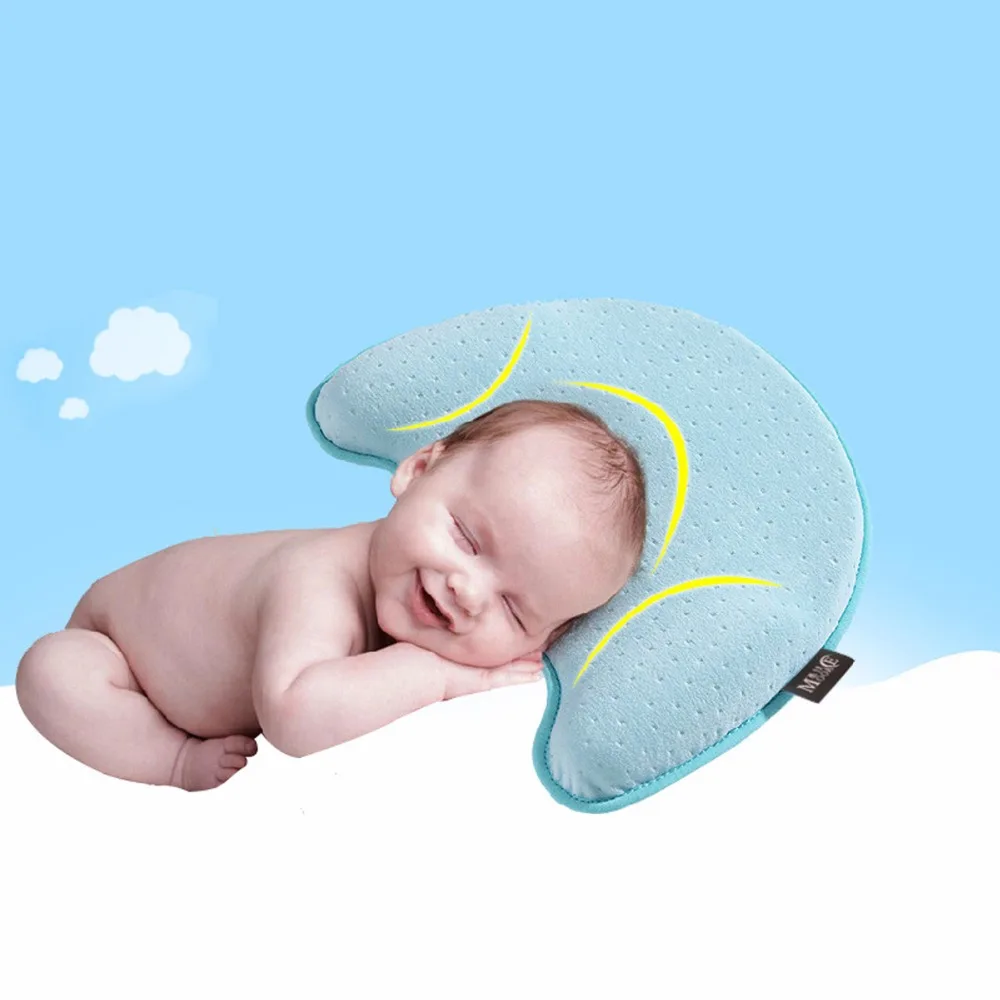 

Baby Pillow Infant Cotton Nursing Pillow Memory Sleep Positioner Anti Roll Cushion Flat Head Pillow Protection of Newborn Baby