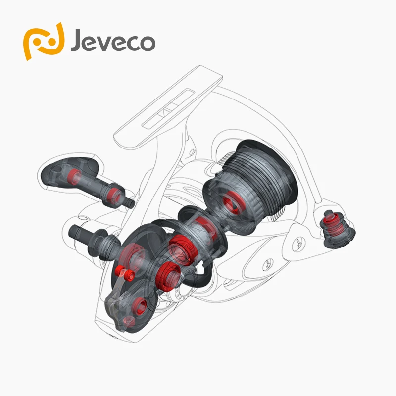 Jeveco спиннинговая Рыболовная катушка для соленой воды рыболовная морской рыбалки