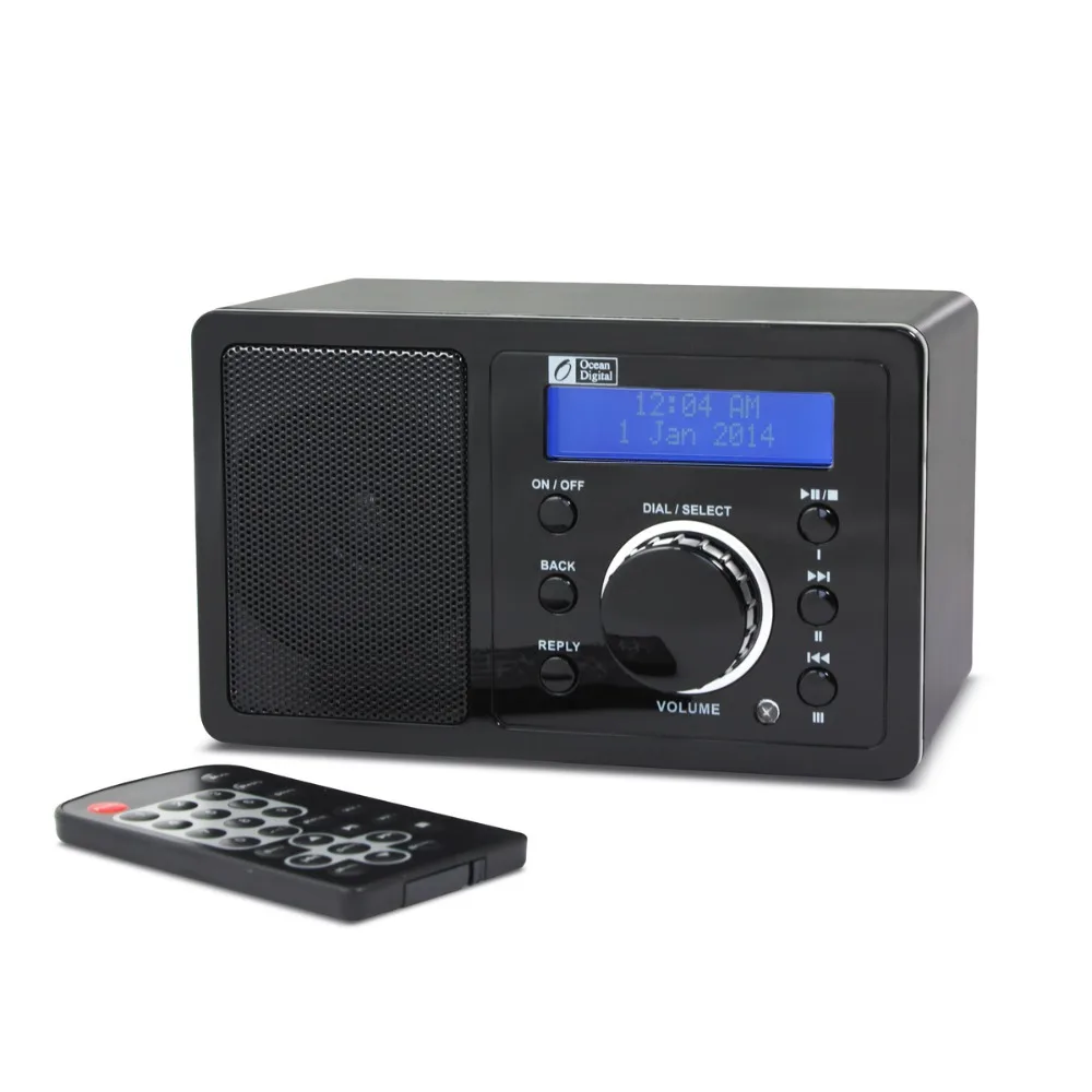 Ocean Digital Wi Fi Music Player Wireless Clock Alarm Radio