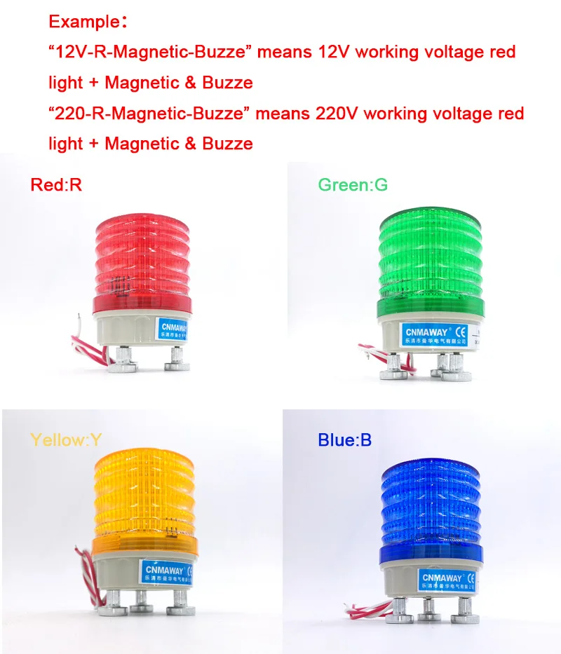 Магнитный зуммер стробсигнала Предупреждение светильник N-5041TJ 12V 24V 220V Индикатор светильник светодиодный светильник мигающий светильник охранной сигнализации