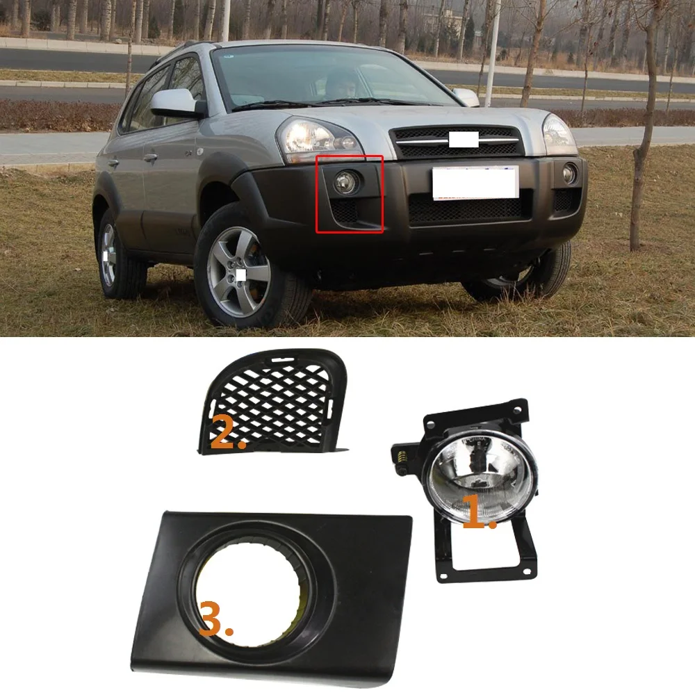 Front Bumper Cover For 2005-2009 Hyundai Tucson w// fog lamp holes Primed