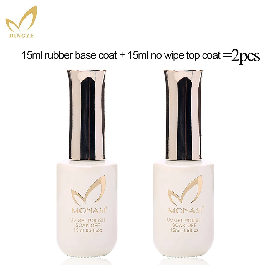 Buy 15g Monasi 2pcs/lot Base Coat Top Coat UV Primer