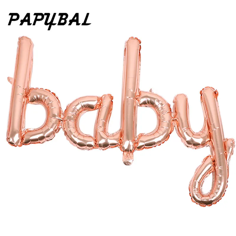 Большие размеры 90x60 см ссылка розовое золото Hello Baby Love шарики, День подарков будущей матери Свадебный день рождения Декор шары надувные воздушные шары