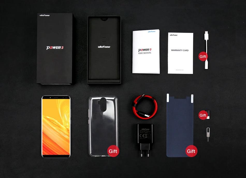 Чехол накладка Ulefone Мощность 3 6 0 &quot18:9 FHD + безрамочный экран смартфон 6080 мАч Android 7 1