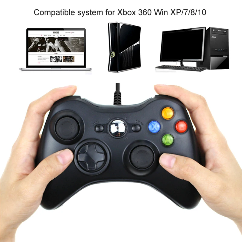 USB Wired Joystick Controller For Xbox 360 For Microsoft Xbox360 Gamepad Controle Compatibility Gamepad For PC Windows 7 8 10
