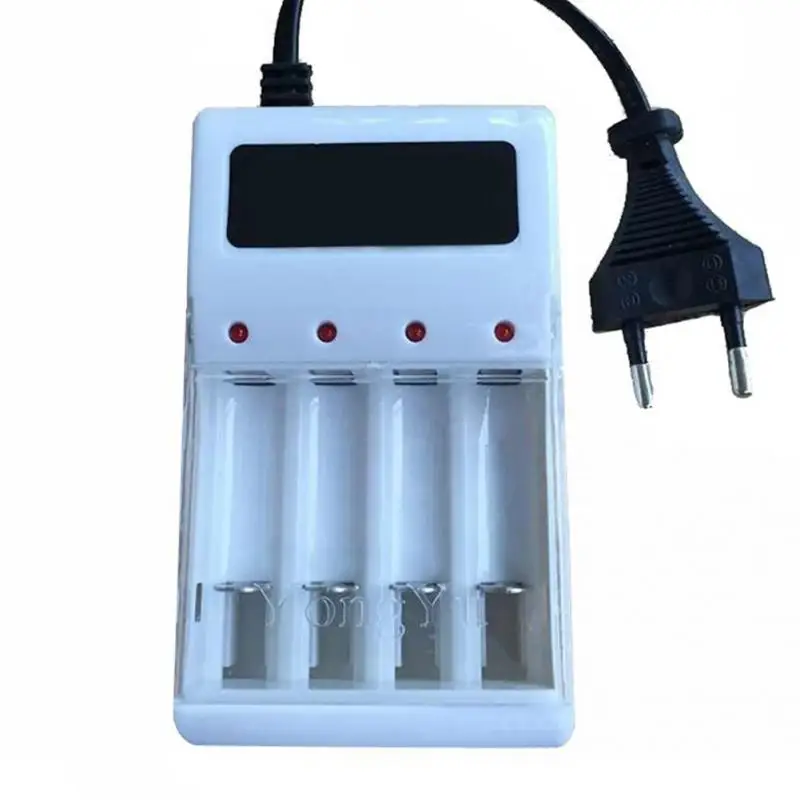

Universal AAA and AA Battery Charger AC 220V EU/US Plug 4 Ports Batteries Charger for RC Camera Toys Electronics