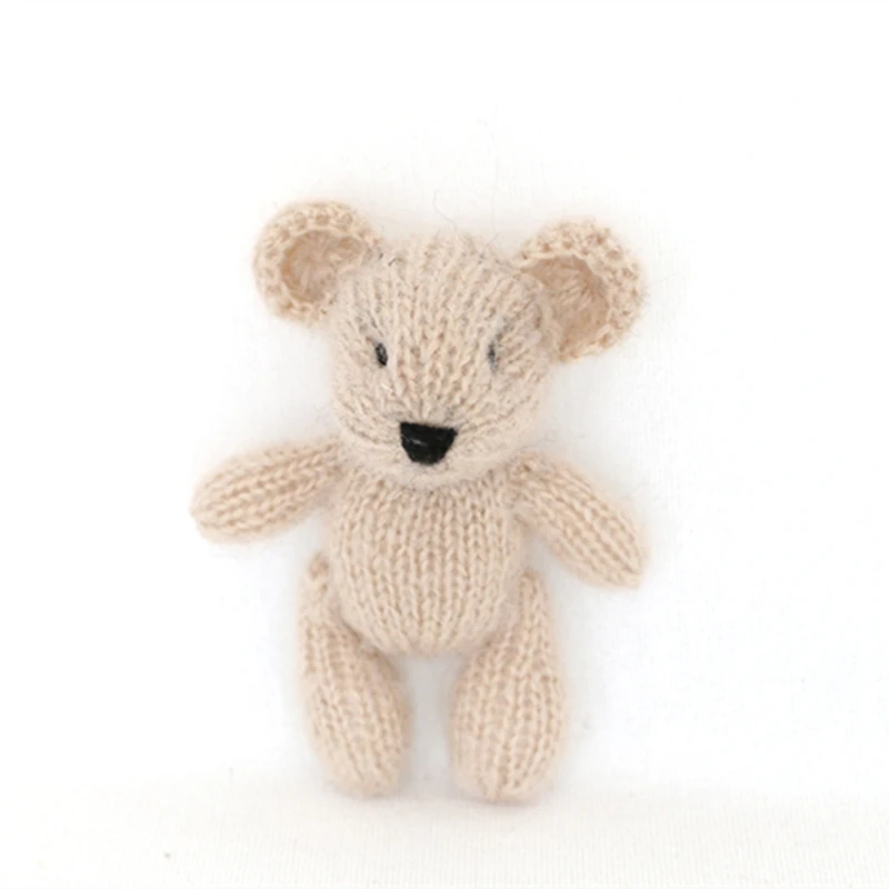 small knitted teddy bears