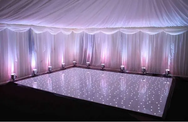 

Factory Direct Professional Illuminated Led Star Twinkling Acrylic White Dance Floor for wedding disco party