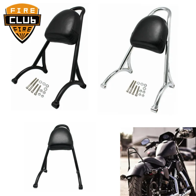 For Harley Sportster XL 883 1200 04 16 Iron Sissy Bar Passenger