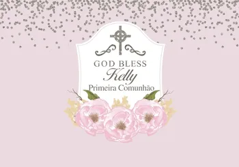 

custom first communion floral photo studio background High quality Computer print party photo backdrop