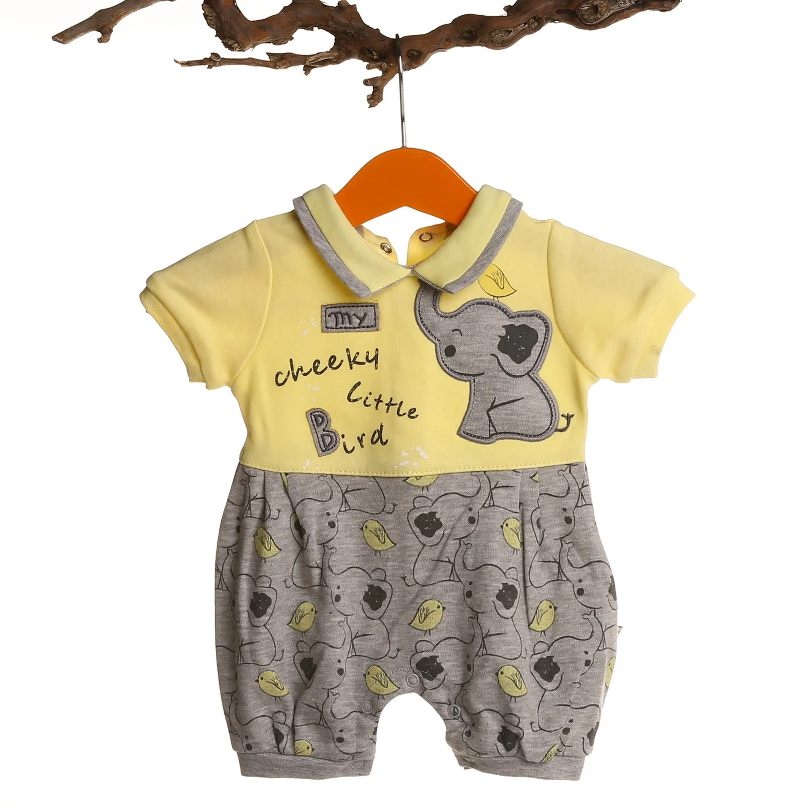 

ebebek Mymio Elephant Printed Baby Boy Short Romper