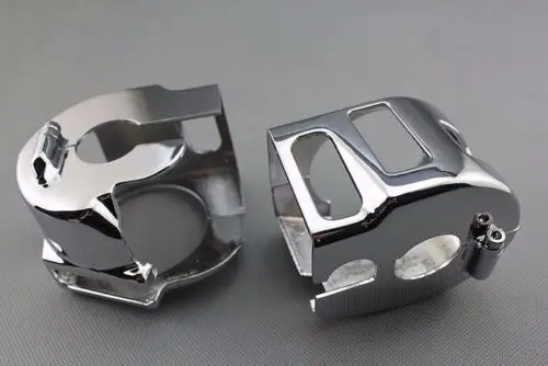 Chrome schaltergehäuse fit für kawasaki vulcan 2000 für yamaha road star v star 650 benutzerdefinierte motorrad