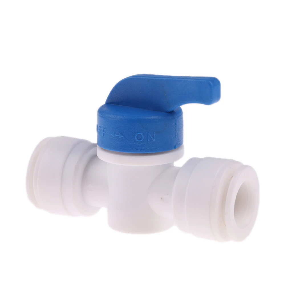 3/8'' OD Tube Ball Valve Quick Connect Shut Off for RO Water Reverse Osmosis