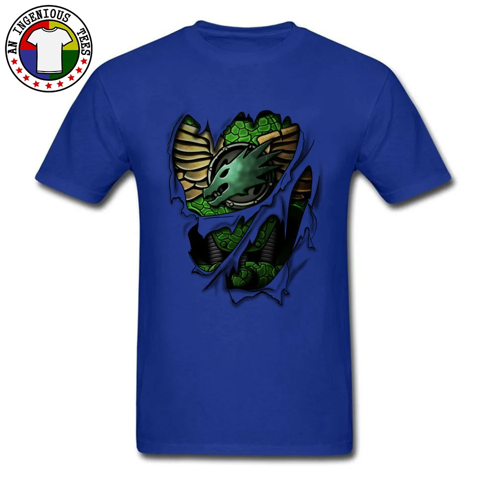 Pure Cotton Men Short Sleeve Salamanders Armor Tshirts Printed On T Shirt Coupons Casual Round Neck Tops Shirts Salamanders Armor blue