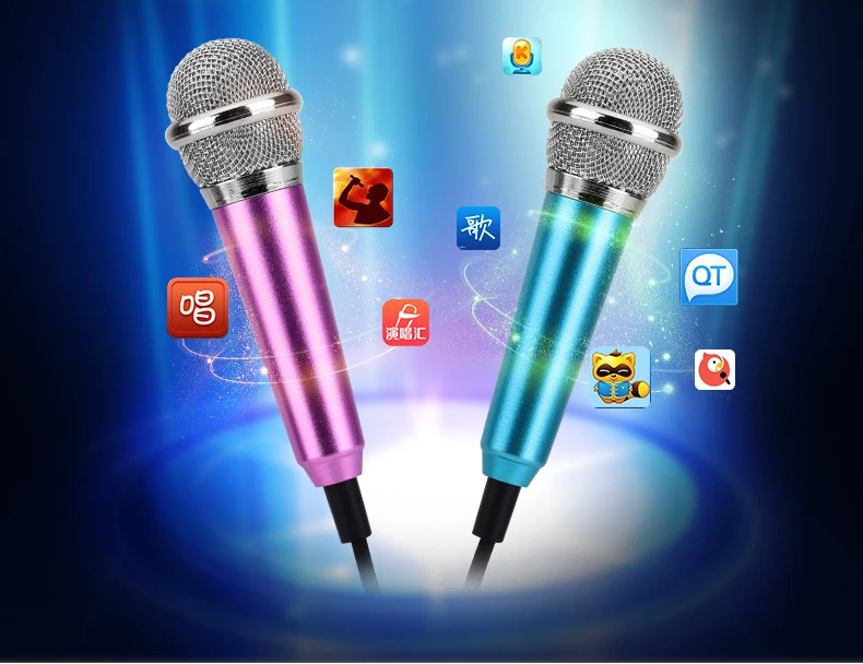 Biosafe портативный микрофон для Iphone Android караоке микрофон мини 3,5 мм стерео Студийный микрофон аудио смартфон микрофон Универсальный