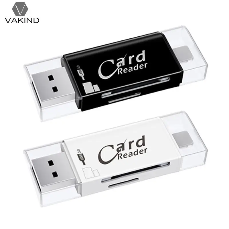 VAKIND Mobile Phone/PC Dual-Use USB3.0 High Speed Card Reader Laptop Accessories for SD/TF Card for Samsung Galaxy S9