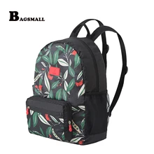BAGSMALL Унисекс Нейлоновый Рюкзак, Складной Водонепроницаемый Дорожные Сумки Случайные Женщины Рюкзак Функциональная Прочный Печати Школьная Сумка