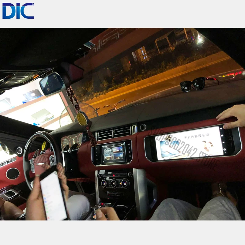 Excellent DLC Full touch screen 5 colors 12 inch entertainment monitor Android First officer copilot for Land Rover Range Rover vogue 5