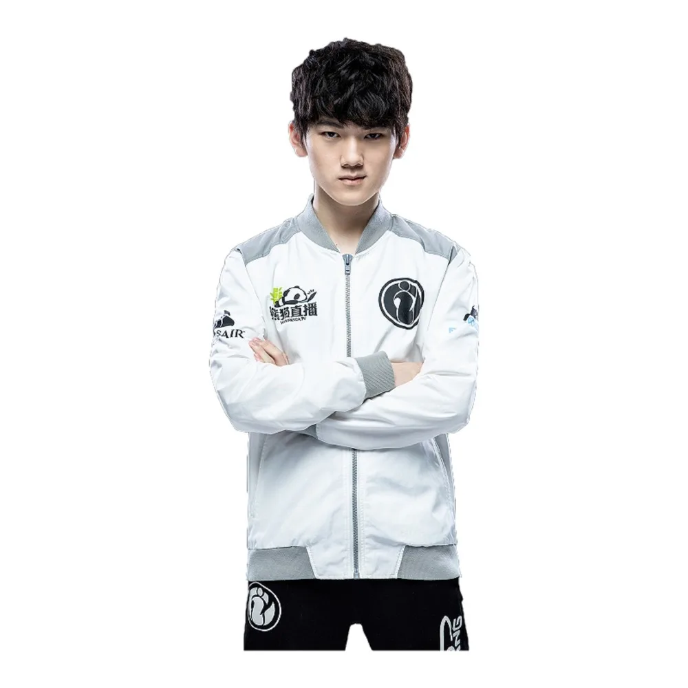 2018 LOL World Winner IG S8 Jacket Invictus Gaming Team The Shy Rookie Jackeylove LPL Lol Pro League | Мужская одежда