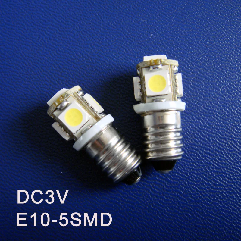 Высокое качество E10 3V Led лампа DC3V свет LED Пилот инструмент Бесплатная доставка 500
