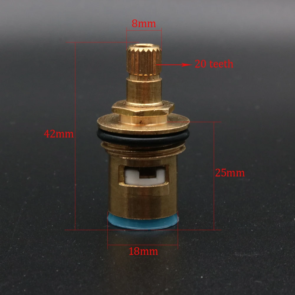 Faucet Cartridge 5pcs Brass Ceramic Cartridge Faucet Valve Core Home Kitchen Faucet Tap Fittings