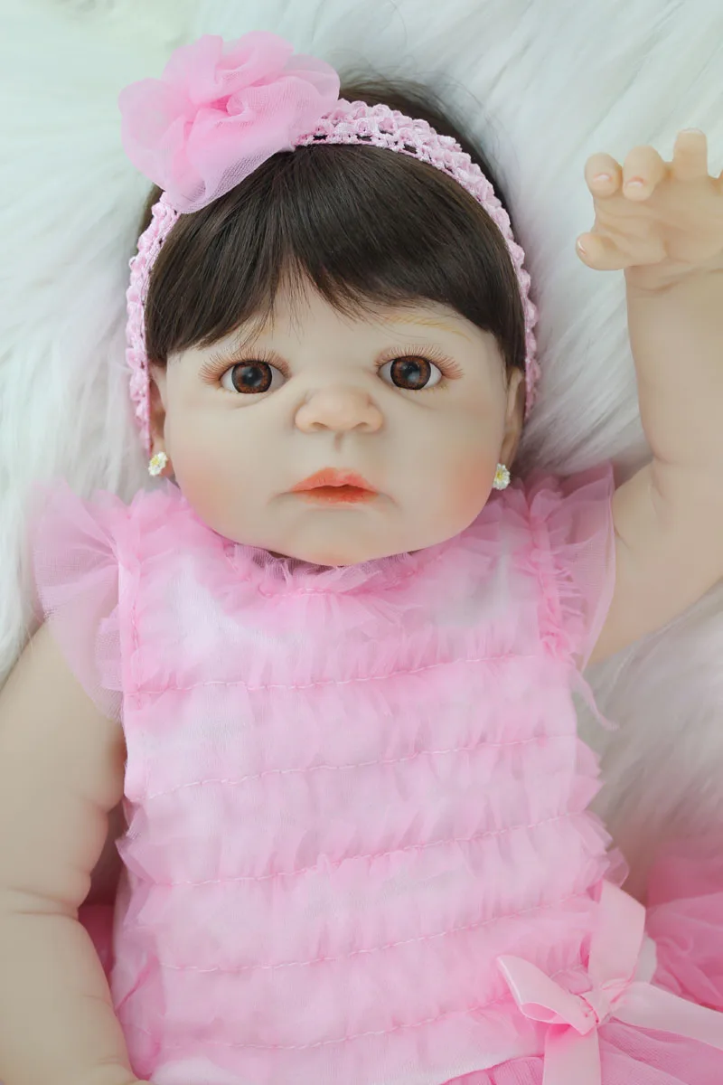 BZDOLL, 55 см, полностью силиконовая кукла-реборн для девочек, игрушки, реалистичные, для новорожденных, принцесса, для девочек, кукла, подарок на день рождения
